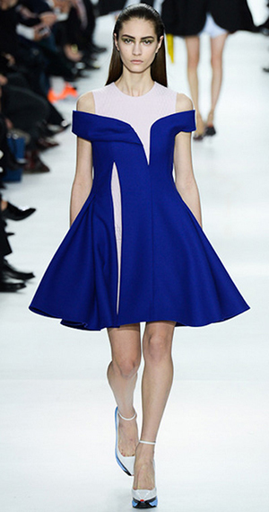 dior white-blue-party-dress-woman