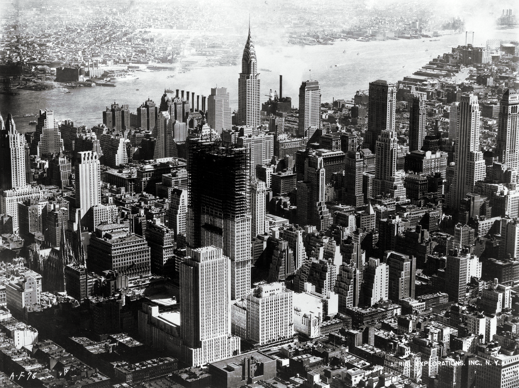 Rockefeller Center under construction in 1932