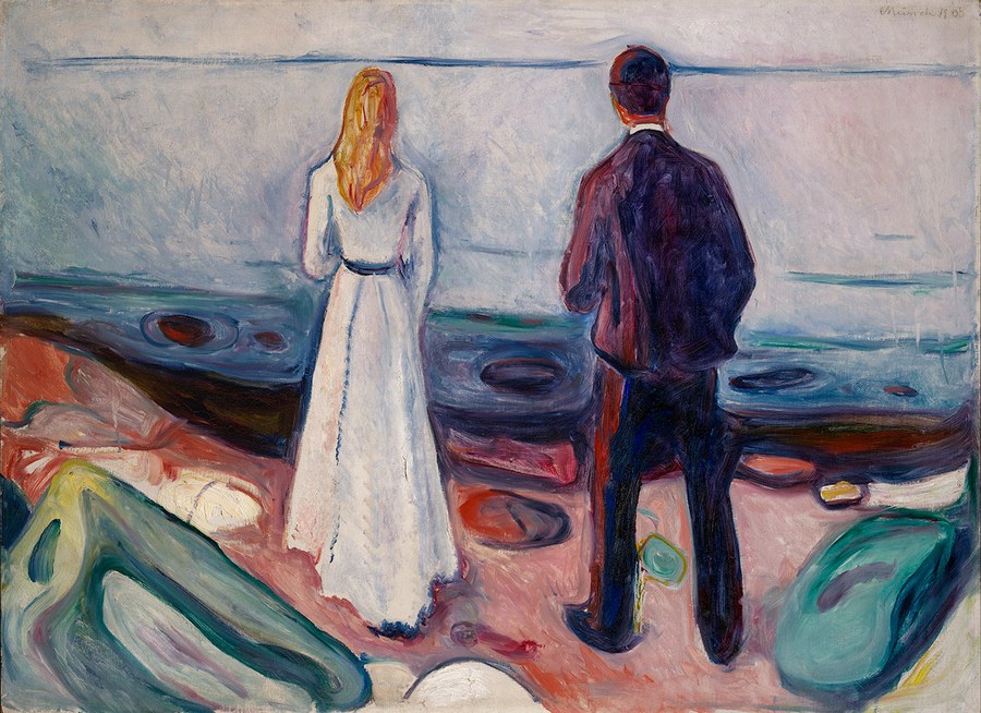 Edvard Munch, Two Human Beings. The Lonely Ones, 1905