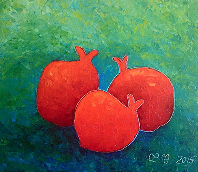 Pomegranates, 35x30,2015