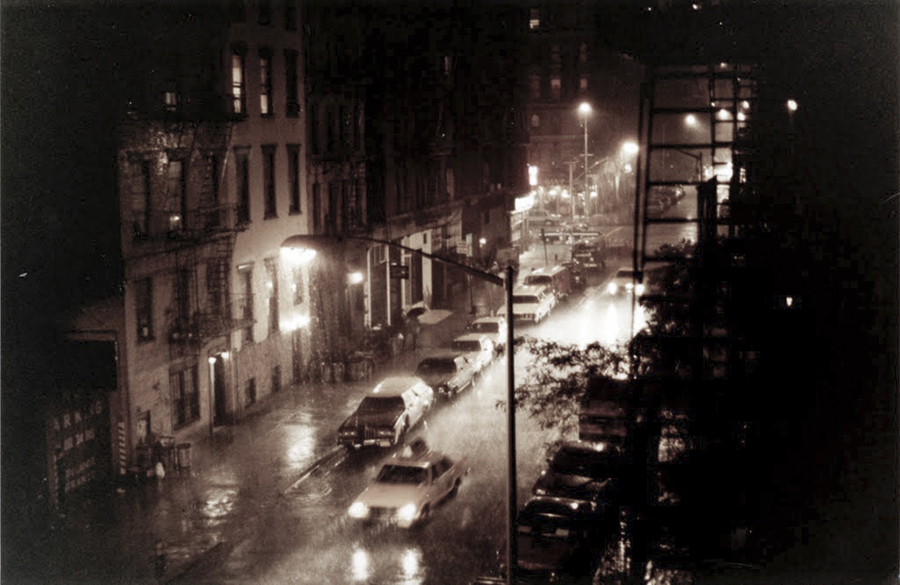 New York 10th Street, Night Rain, 1984